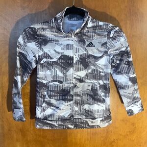 Adidas GUC boys gray/white zip up Size 6